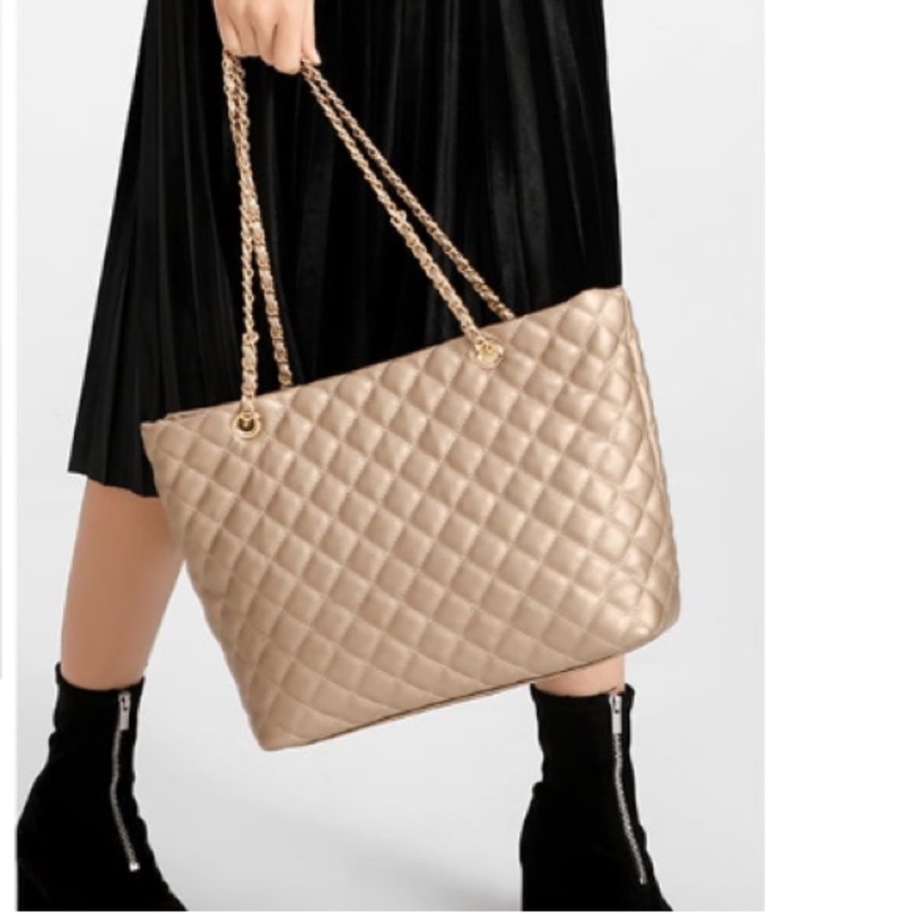 Give Them Glam Quilted Tote With Matching Wallet - Picture 4 of 4